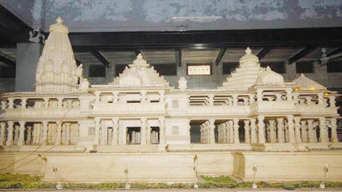 राम मंदिर का मॉडल