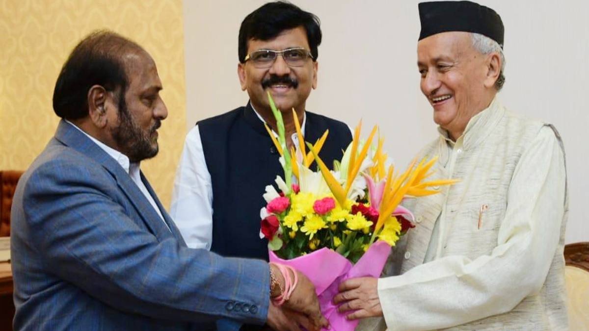 संजय राउत ने राज्यपाल से की मुलाकात(फोटो- @rautsanjay61)