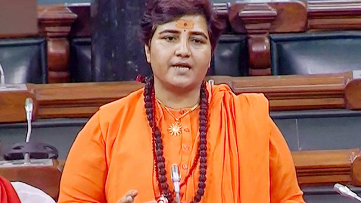 बीजेपी सांसद साध्वी प्रज्ञा ठाकुर(file photo-PTI)