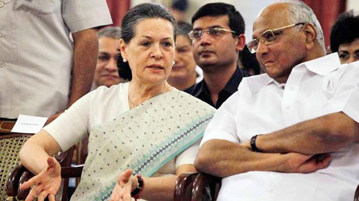Sonia Gandhi and Sharad Pawar.
