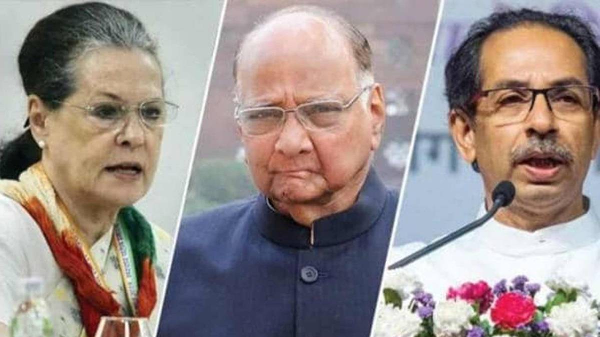 सोनिया गांधी, शरद पवार और उद्धव ठाकरे (फाइल फोटो)