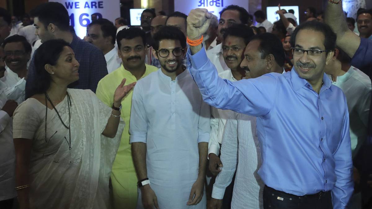 सुप्रिया सुले, आदित्य ठाकरे, उद्धव ठाकरे(AP photo)