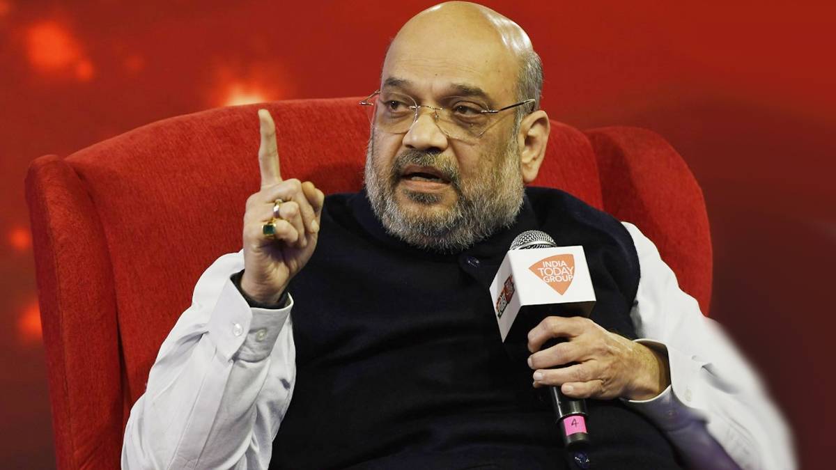 एजेंडा आजतक के मंच पर अमित शाह