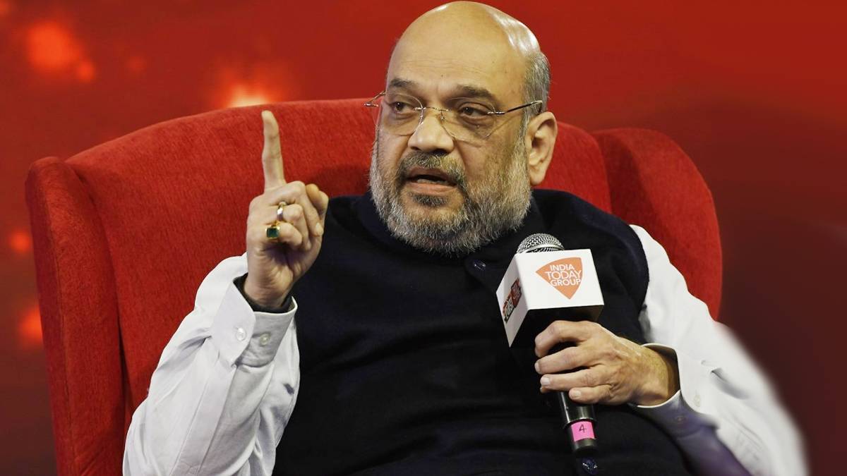 आजतक के मंच पर अमित शाह