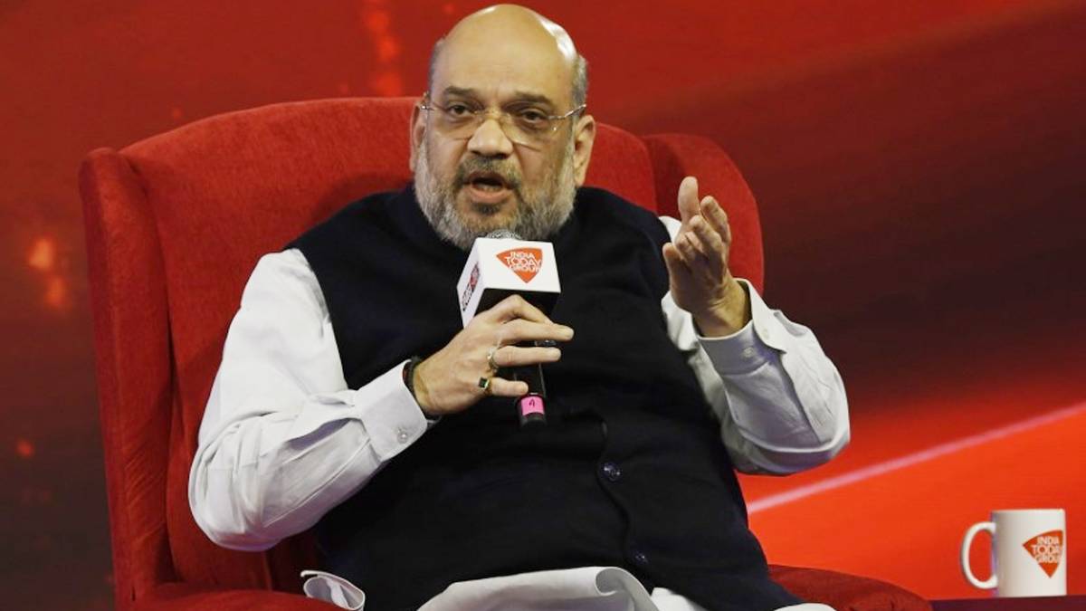 आजतक के मंच पर अमित शाह