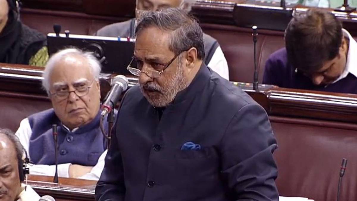 राज्यसभा में आनंद शर्मा (फोटो-ANI)