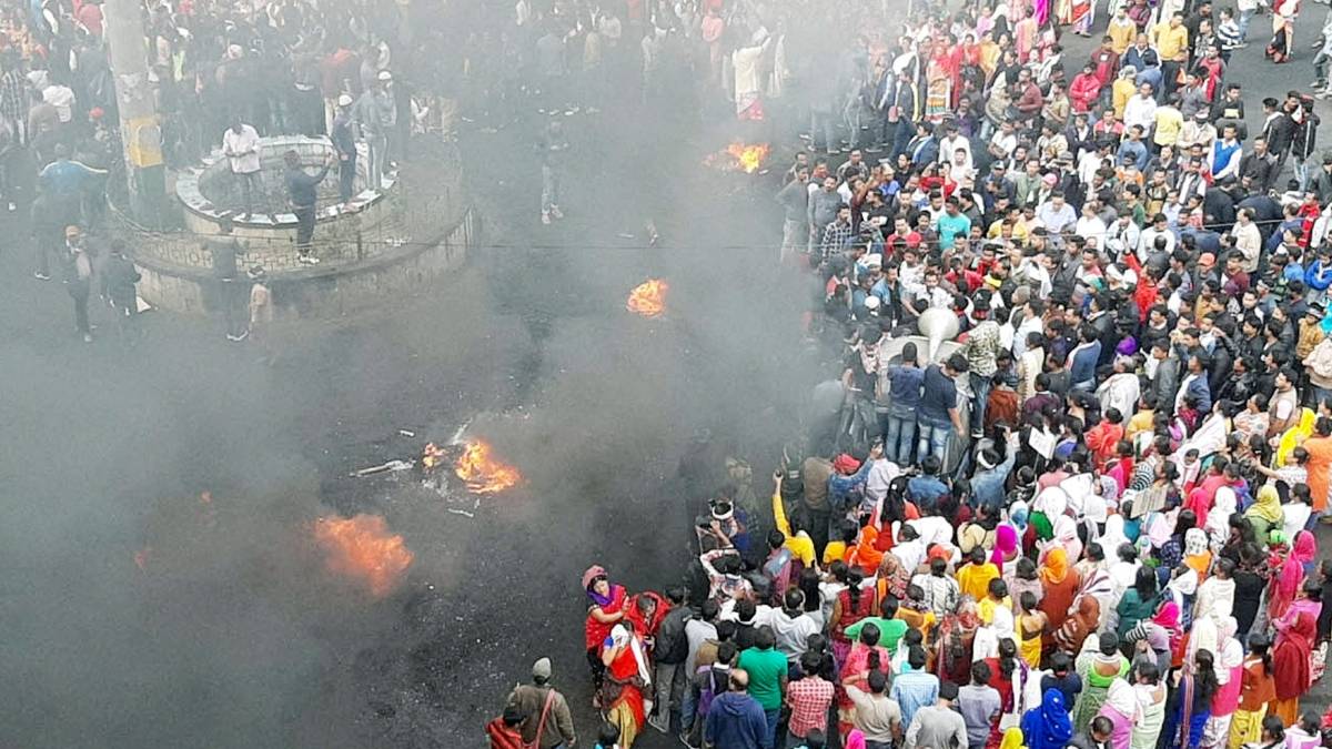 असम में विरोध