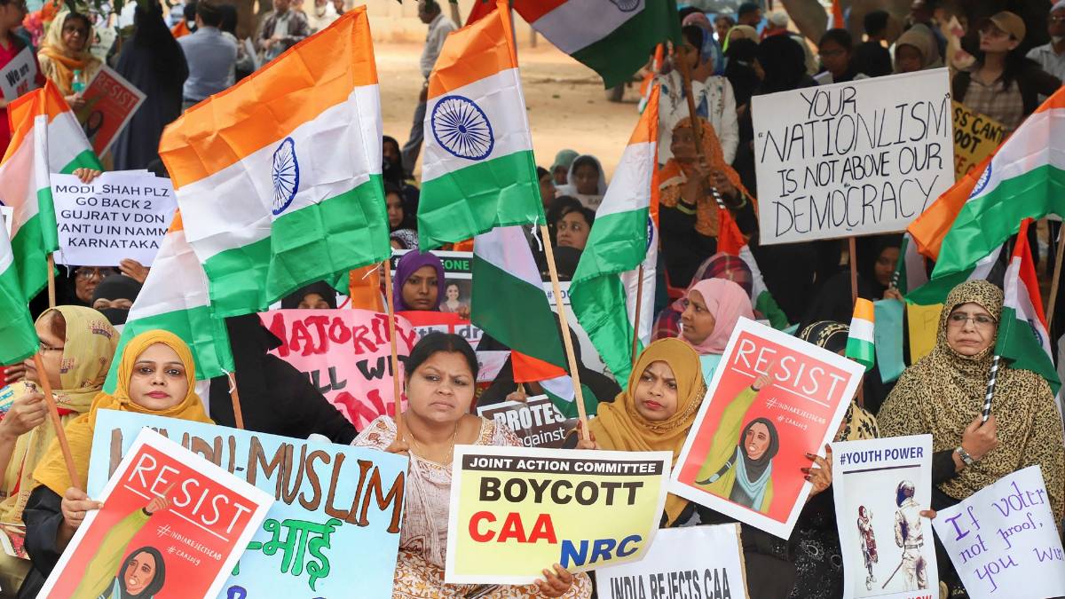 भोपाल में शांति मार्च (फोटो-PTI)