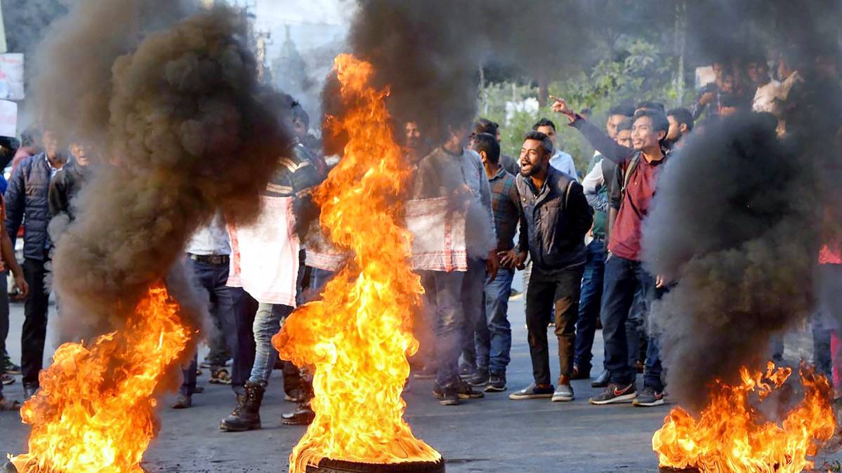 CAB का विरोध (PTI)