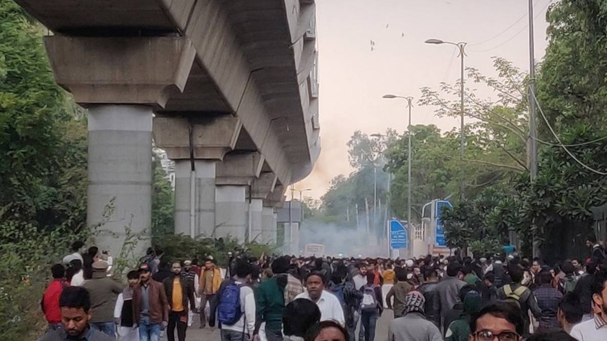 जामिया में विरोध प्रदर्शन