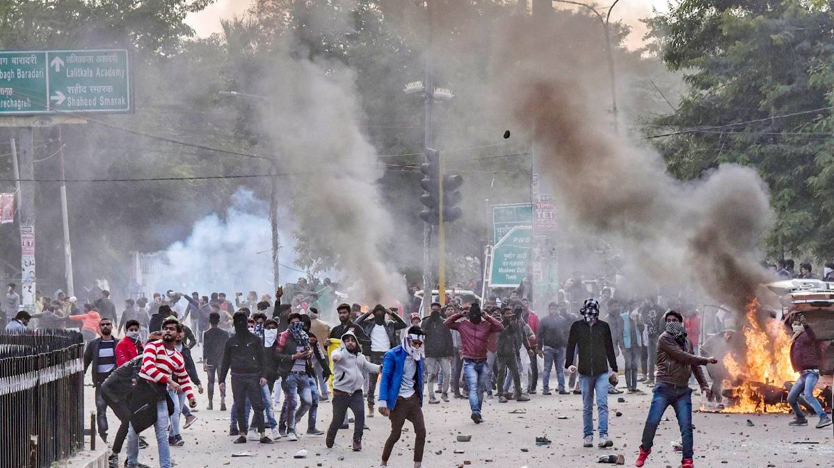 लखनऊ में विरोध (PTI)