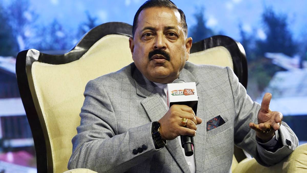 एजेंडा आजतक 2019' के मंच पर केंद्रीय मंत्री जितेंद्र सिंह