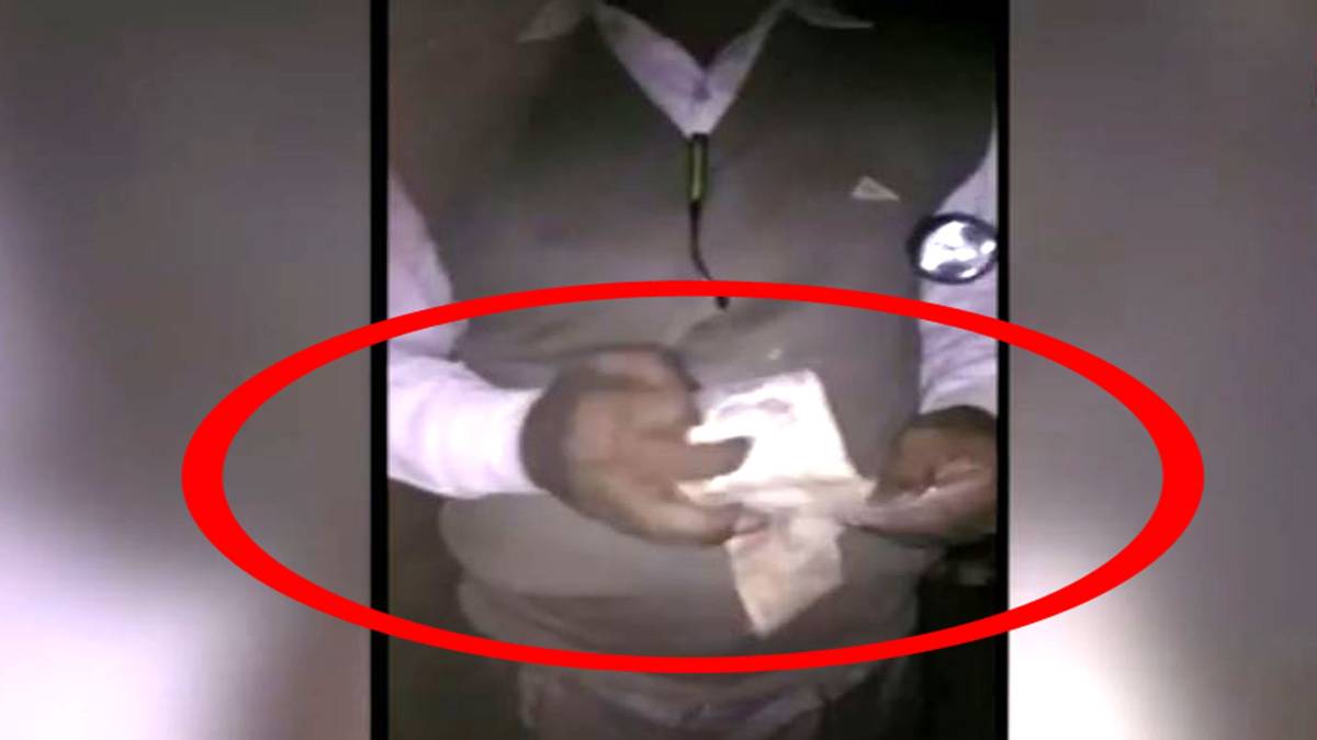 मंडी निरीक्षक का रिश्वत लेते हुए वीडियो वायरल