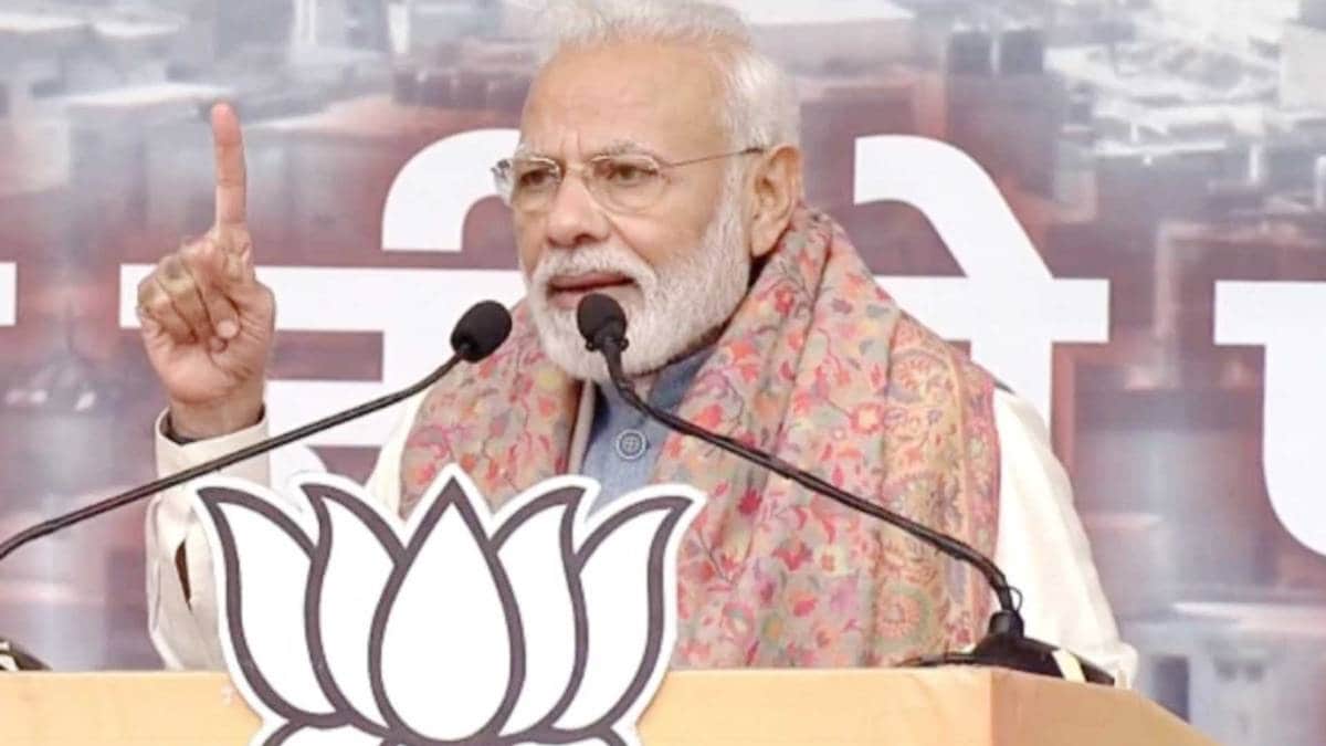 दिल्ली के रामलीला मैदान से बोले प्रधानमंत्री मोदी (फोटो-PTI)