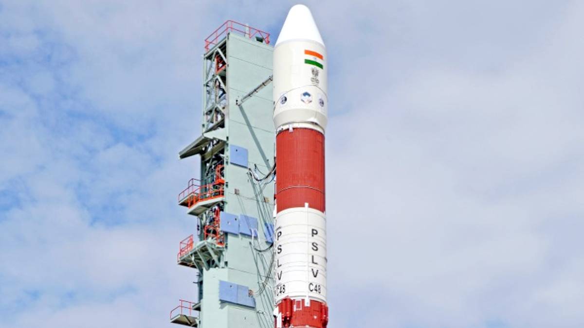 ISRO launches RISAT-2BR1 and 9 customer satellites by PSLV-C48 from Satish Dhawan Space Centre (SDSC) SHAR, Sriharikota; RISAT-2BR1 is a radar imaging earth observation satellite weighing about 628 kg.