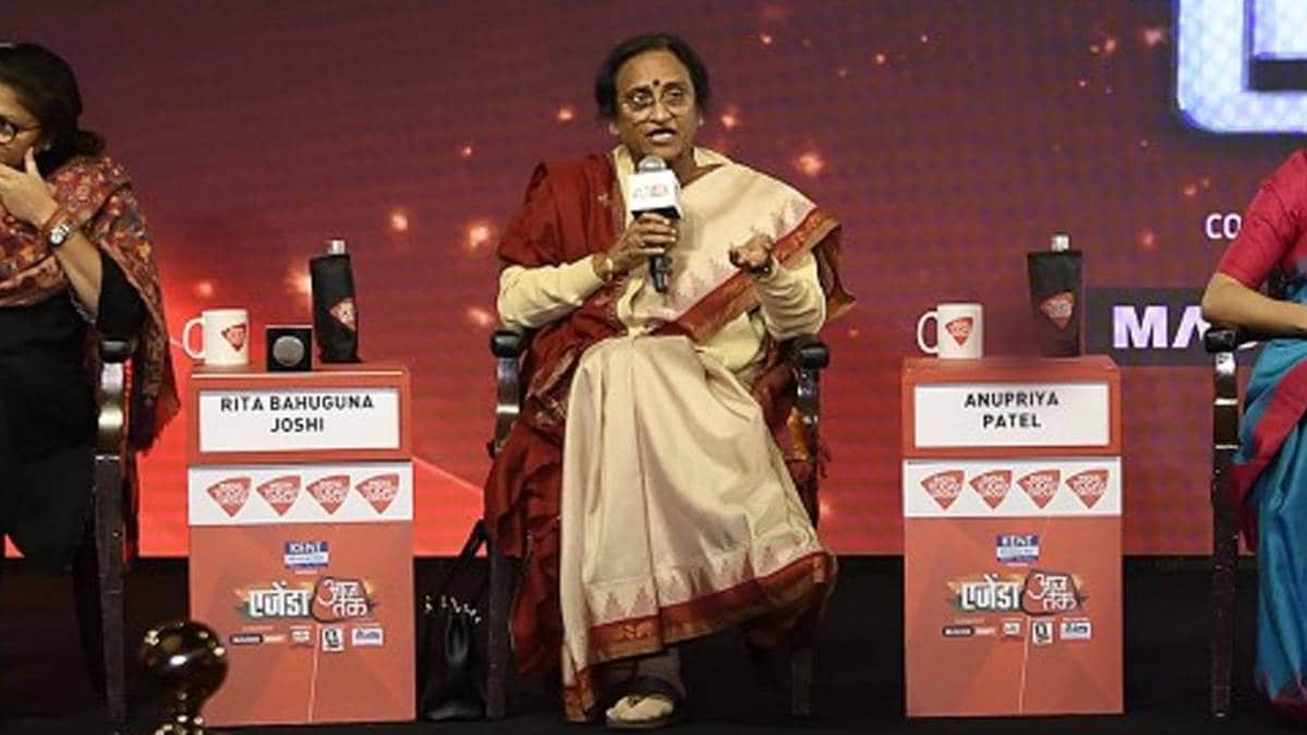 एजेंडा आजतक 2019 के मंच पर बीजेपी सांसद रीता बहुगुणा जोशी