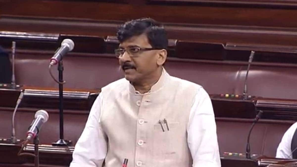 राज्यसभा में संंजय राउत (फोटो-ANI)