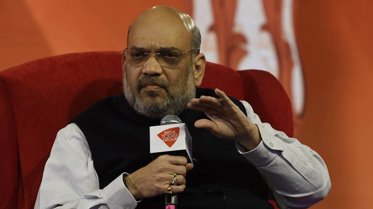 आजतक के मंच पर अमित शाह