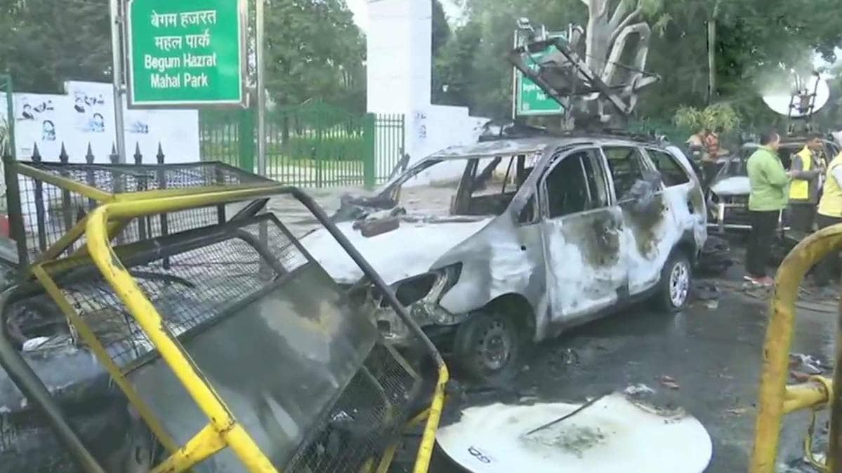 Violence during protests against the amended Citizenship Act (PHOTO ANI)