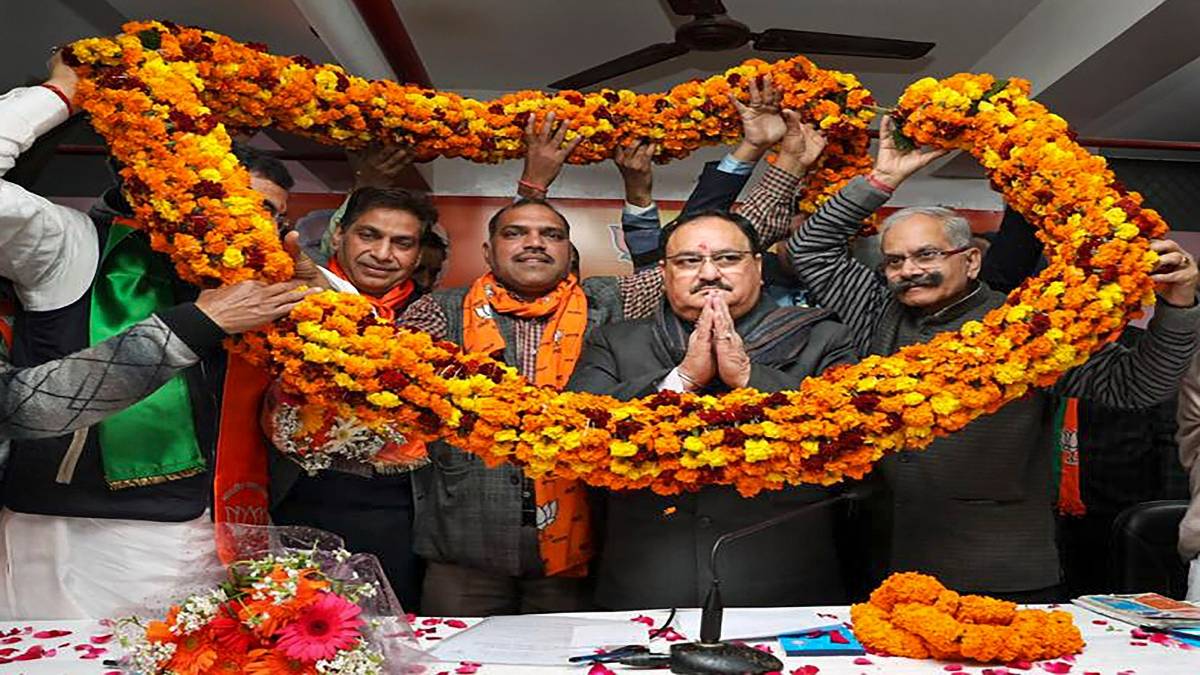 जेपी नड्डा समर्थन रैली- प्रतीकात्मक  (Photo- PTI)