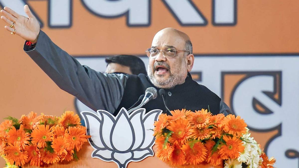 दिल्ली में अमित शाह (फोटो-PTI)