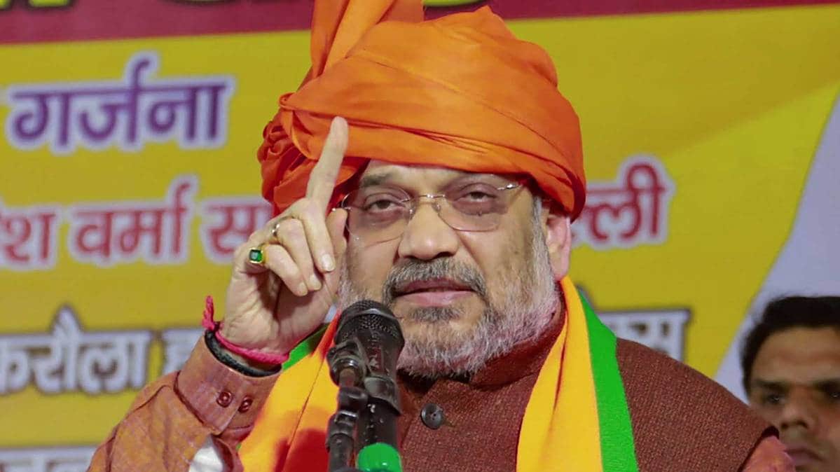 दिल्ली में अमित शाह (फोटो-PTI)