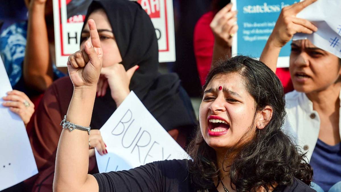 CAA का विरोध (फोटो- PTI)