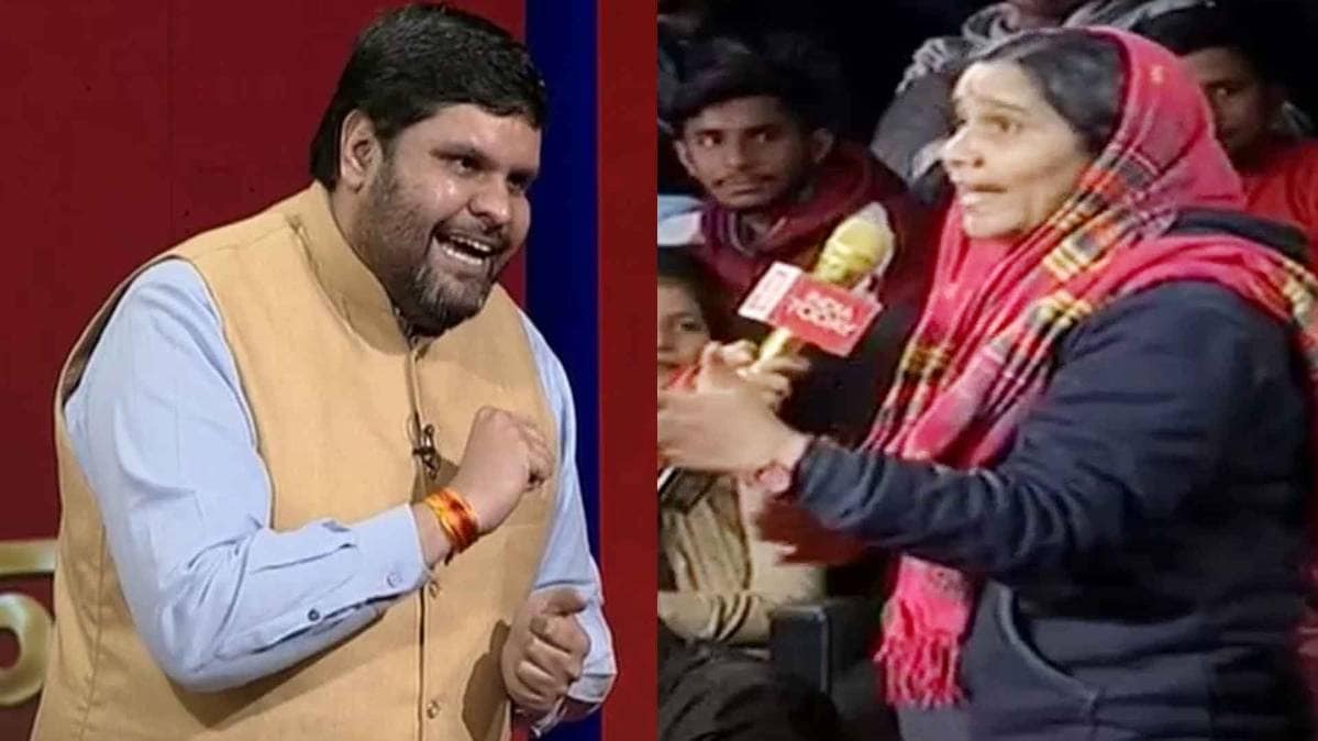 टीवी डिबेट के दौरान महिला ने पूछा सवाल