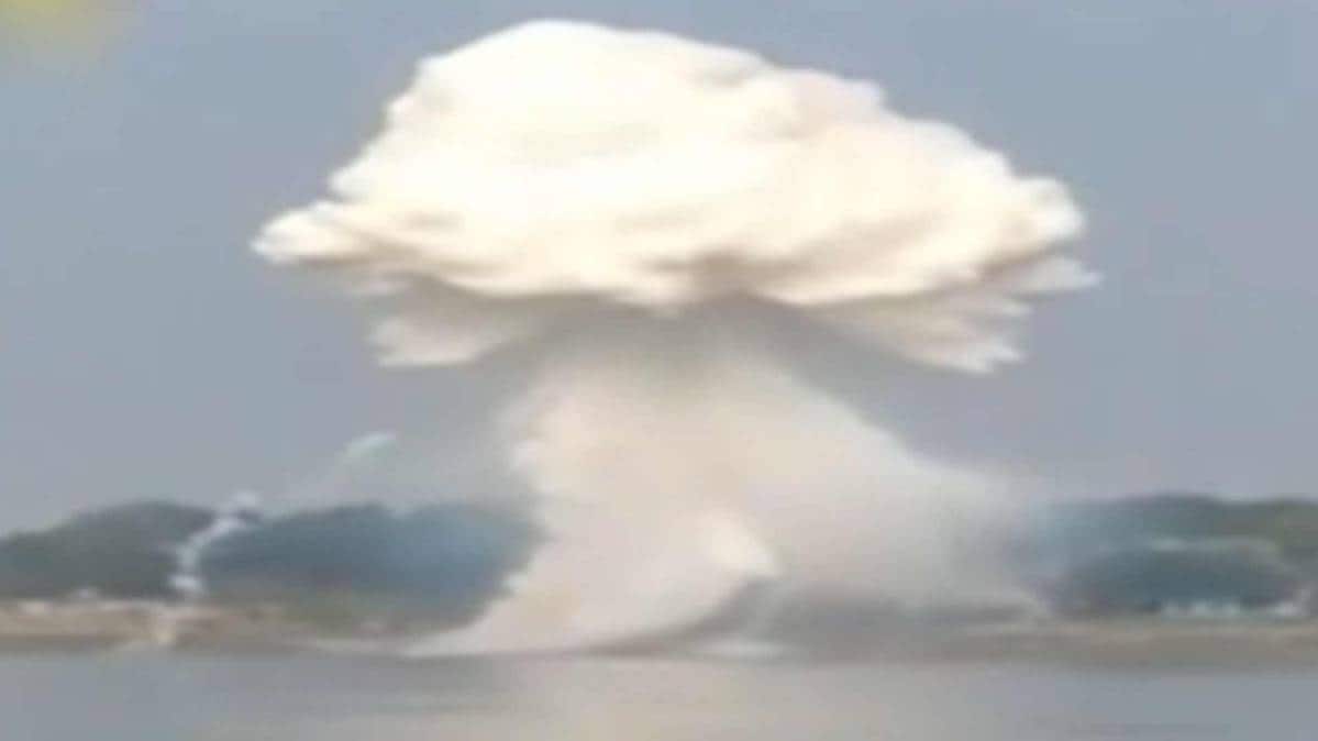 The intensity of the blast was so massive that not only houses located near Ramghat, where the incident happened, were damaged, a number private and government buildings at Chinsurah in Hooghly district were shaken. (Photo TV Grab)