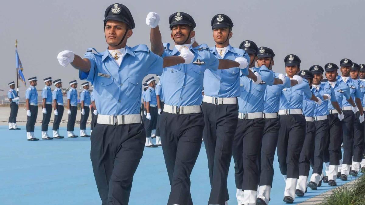 भारतीय वायु सेना का परेड अभ्यास (फोटो-PTI)