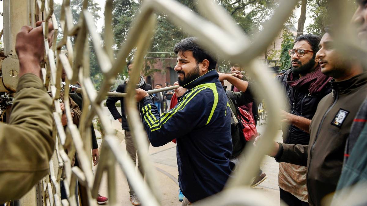 Jamia students protest (PTI)