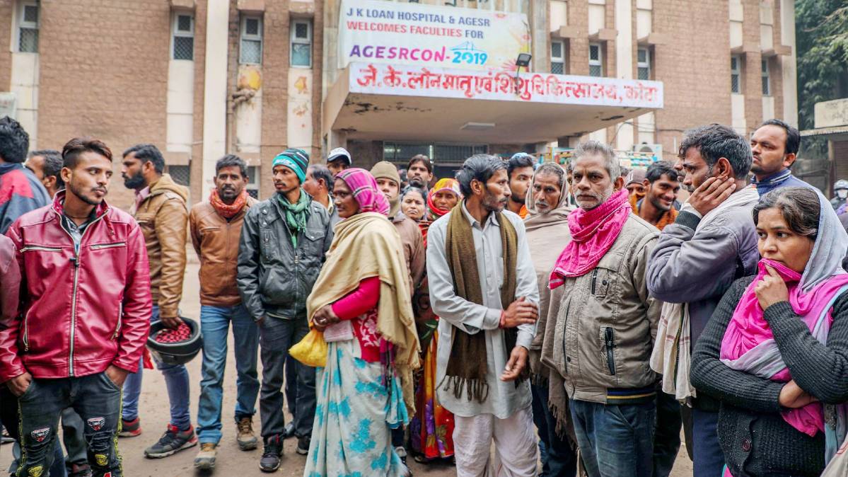 कोटा में बच्चों की मौत का सिलसिला नहीं थमा(फोटो-PTI)