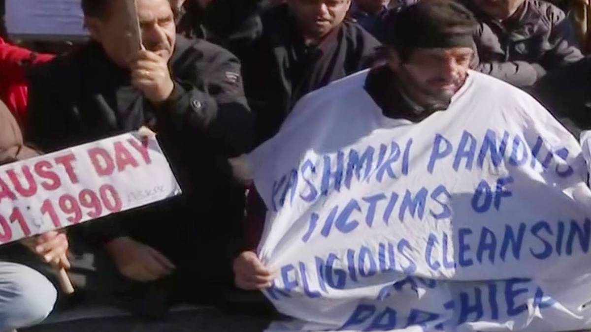 Kashmiri Pundits protest (ANI)