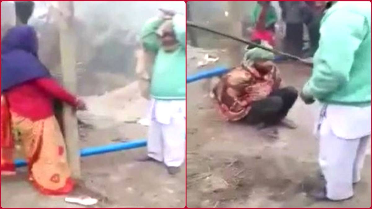 सरपंच ने प्रेमी-प्रेमिका को बांधकर पीटा
