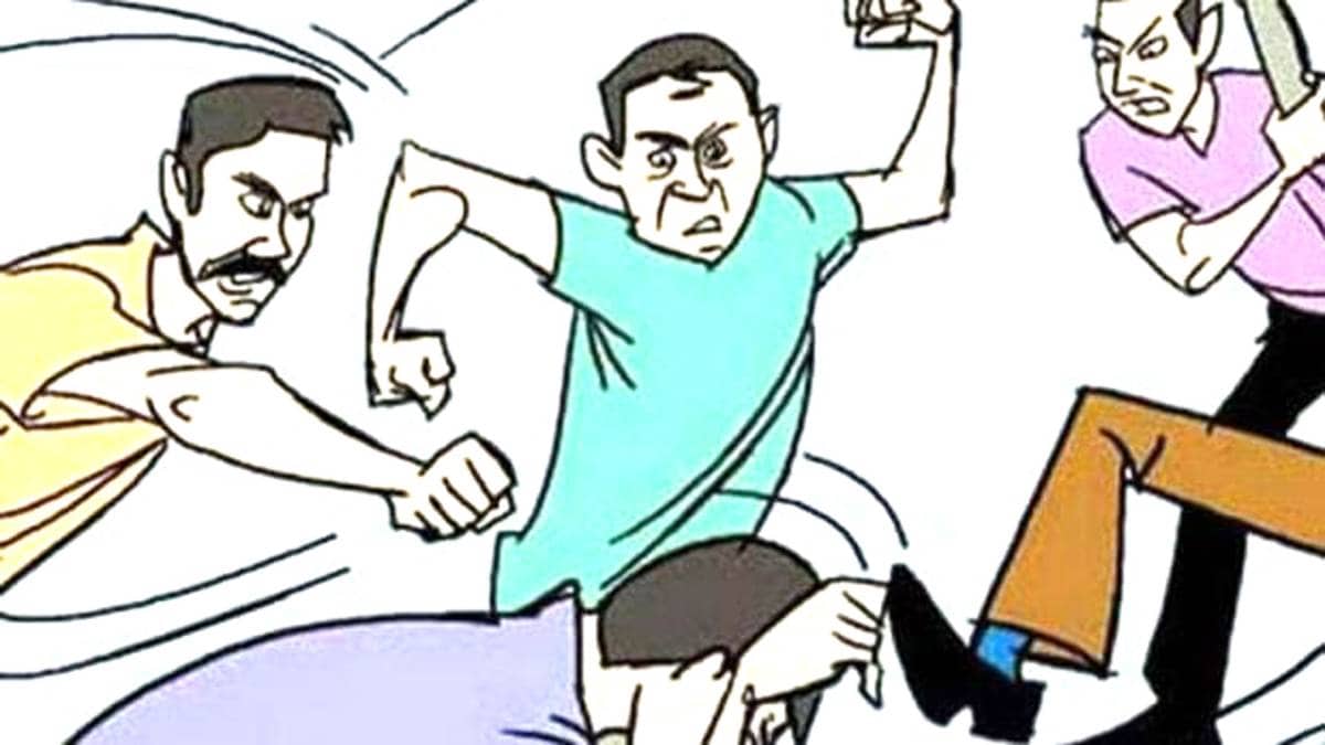 दम्पति से मारपीट (सांकेतिक तस्वीर)