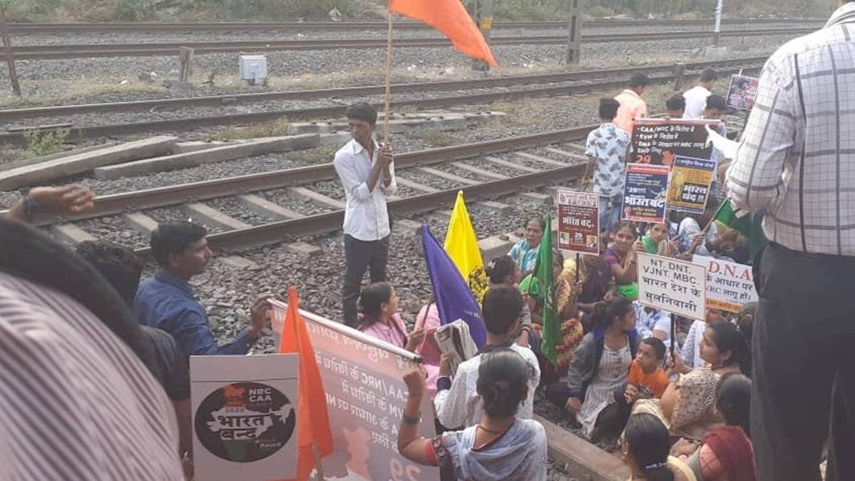 protest against NRC and CAA in Mumbai(Photo-ANI)