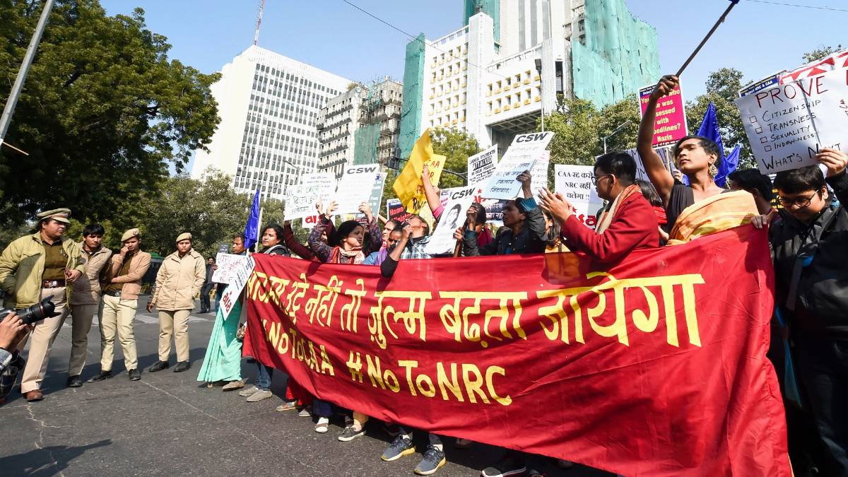 CAA/NRC के खिलाफ मार्च (PTI)