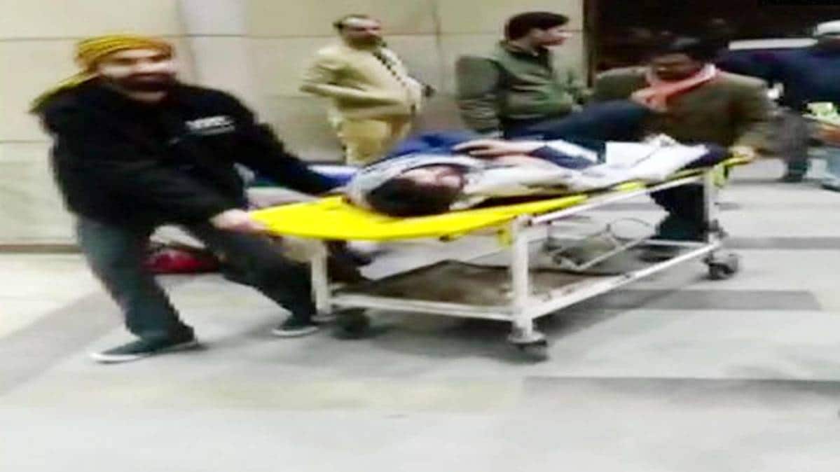 Delhi:Ragib Ikram,a JNU student staying at Narmada hostel there,was allegedly beaten up by 3 students (Photo ANI)