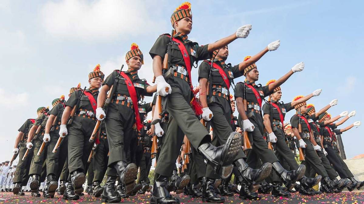 गणतंत्र दिवस की परेड रिहर्सल (फोटो-PTI)