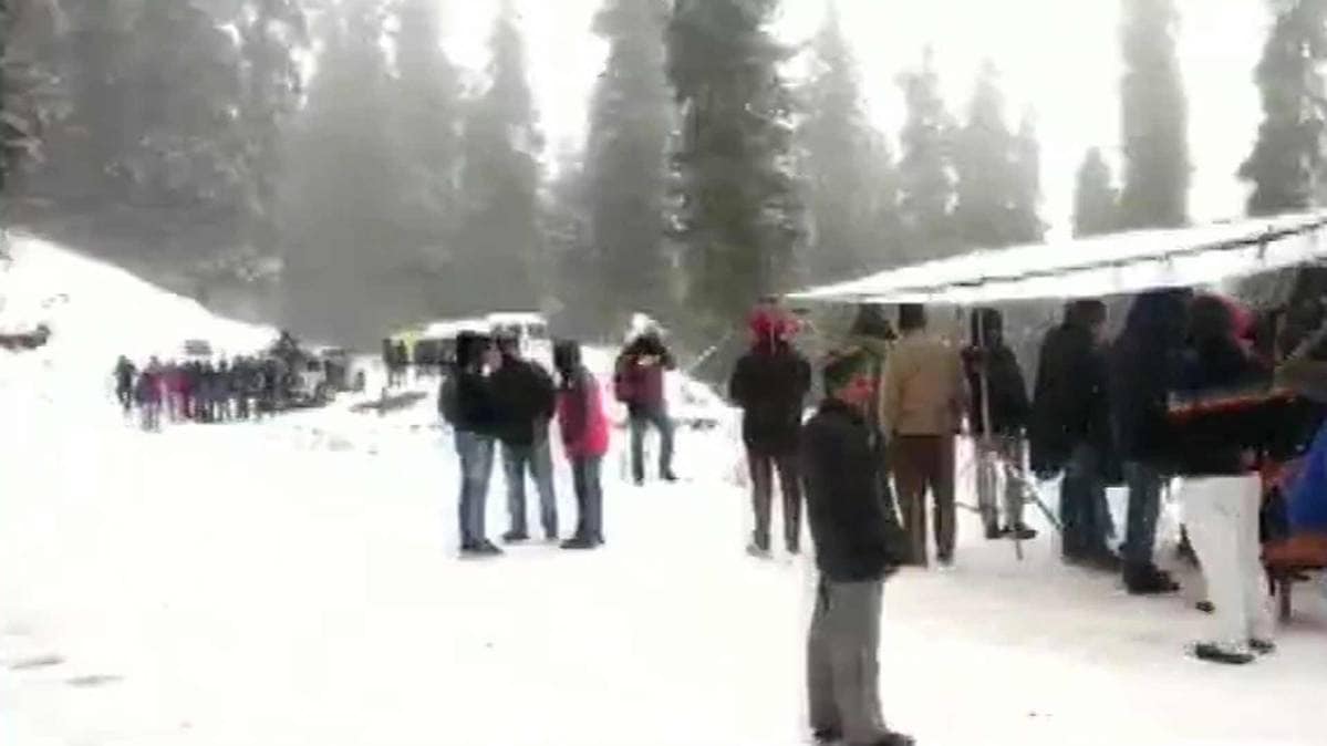 Heavy Snowfall in Uttrakhand, Uttarkashi and Auli (PHOTO ANI)