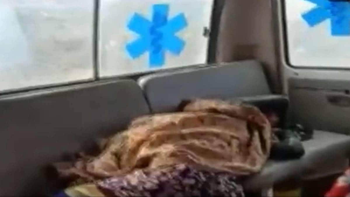 Bihar CAA NRC  Ambulance Sitamani Pregnant women Protest (Photo TV Grab)