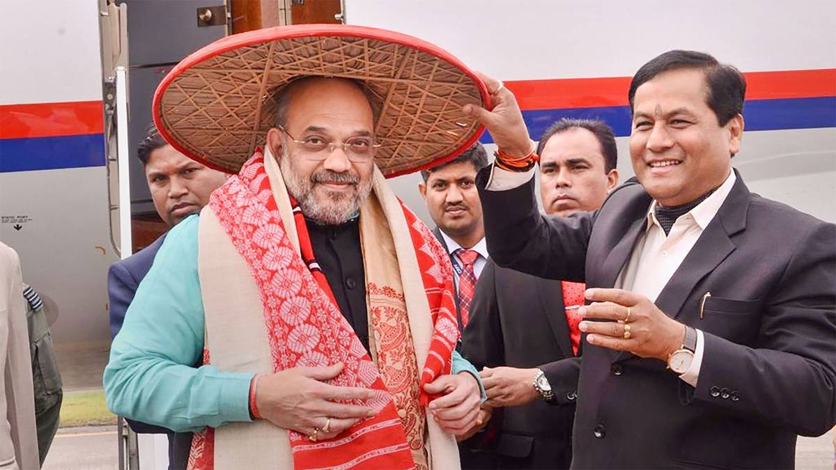 अमित शाह का अरूणाचल प्रदेश दौरा (PTI photo)