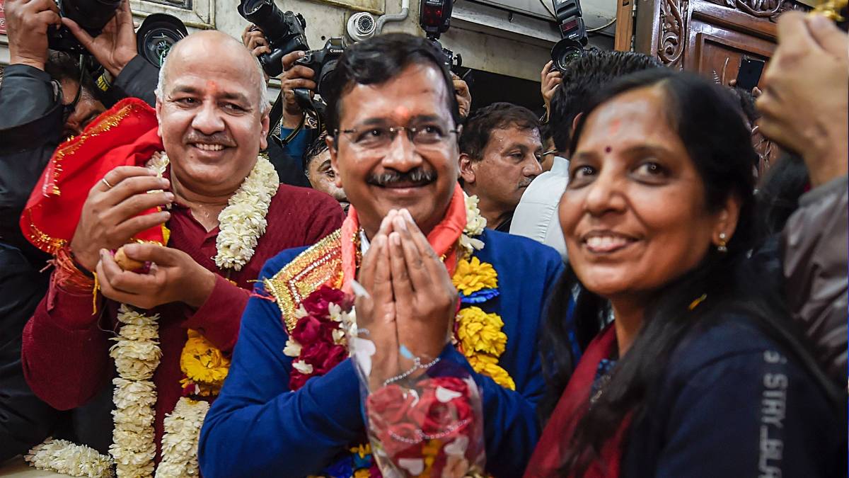 आम आदमी पार्टी को झाड़ूमार जीत (Photo-PTI)