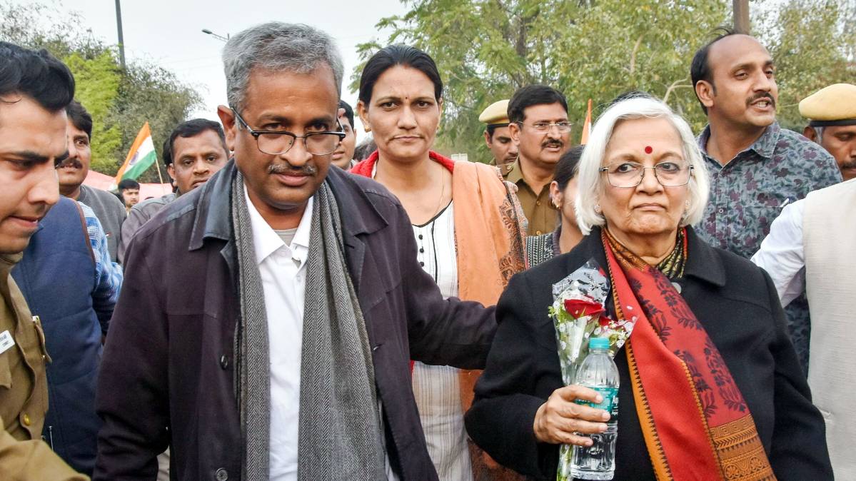 शाहीन बाग पहुंचे वार्ताकार (PTI)