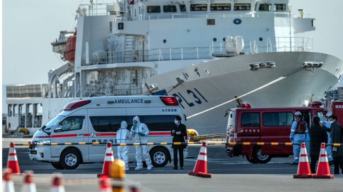 जापान में 'डायमंड प्रिंसेस' जहाज(Getty Images)