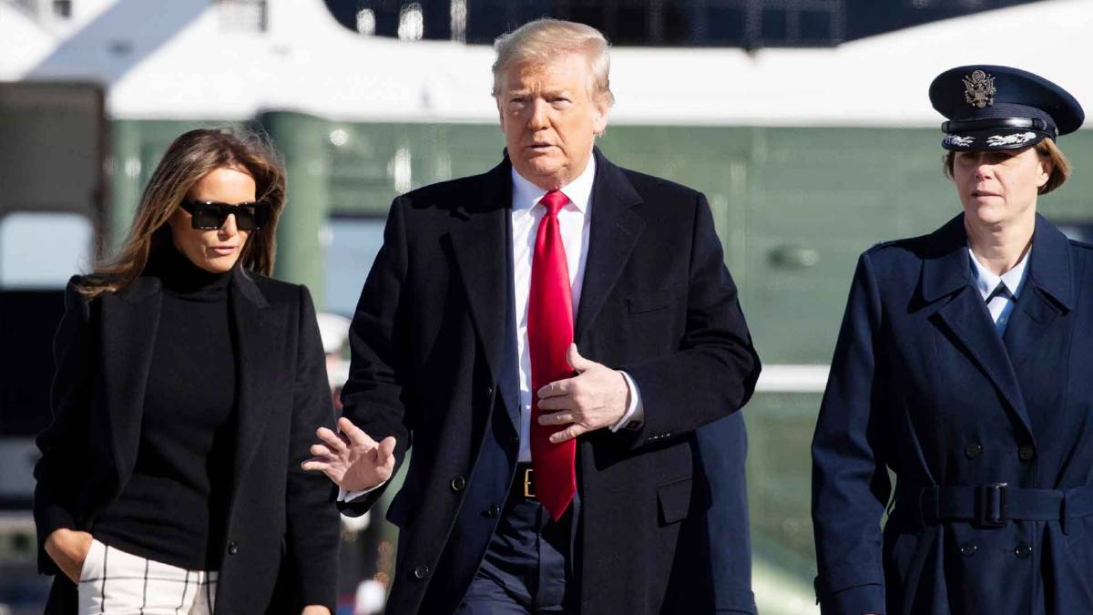 डोनाल्ड ट्रंप के साथ पत्नी मेलेनिया (फोटो- PTI)