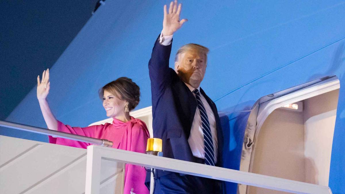 अमेरिका के लिए रवाना हुए ट्रंप (फोटो- PTI)
