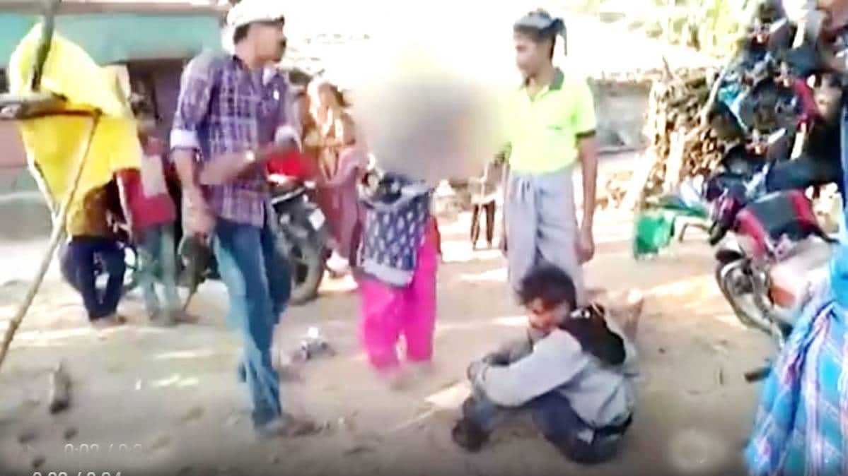 ससुरावालों ने दामाद को पीटा