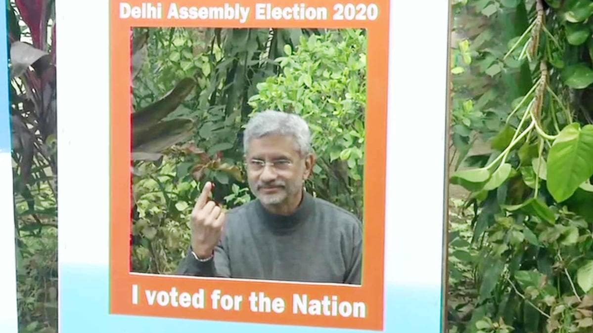 External Affairs Minister Dr S Jaishankar has cast his vote (Photo ANI)