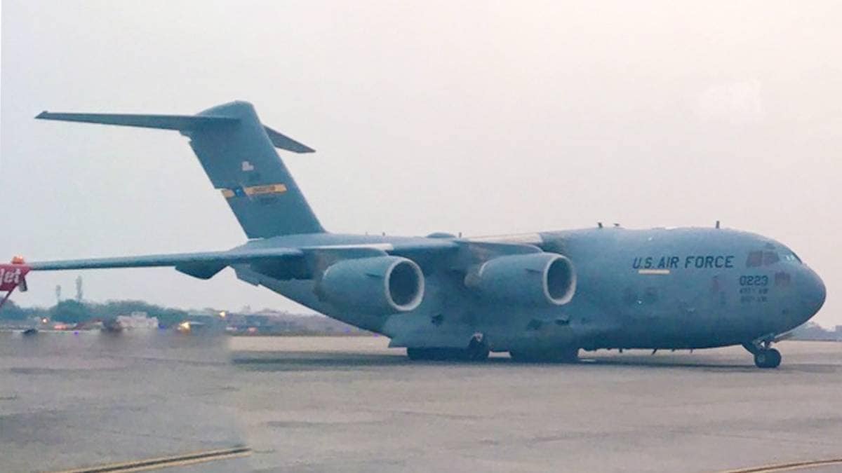 USAF Boeing C-17A Globemaster III At Jaipur Airport